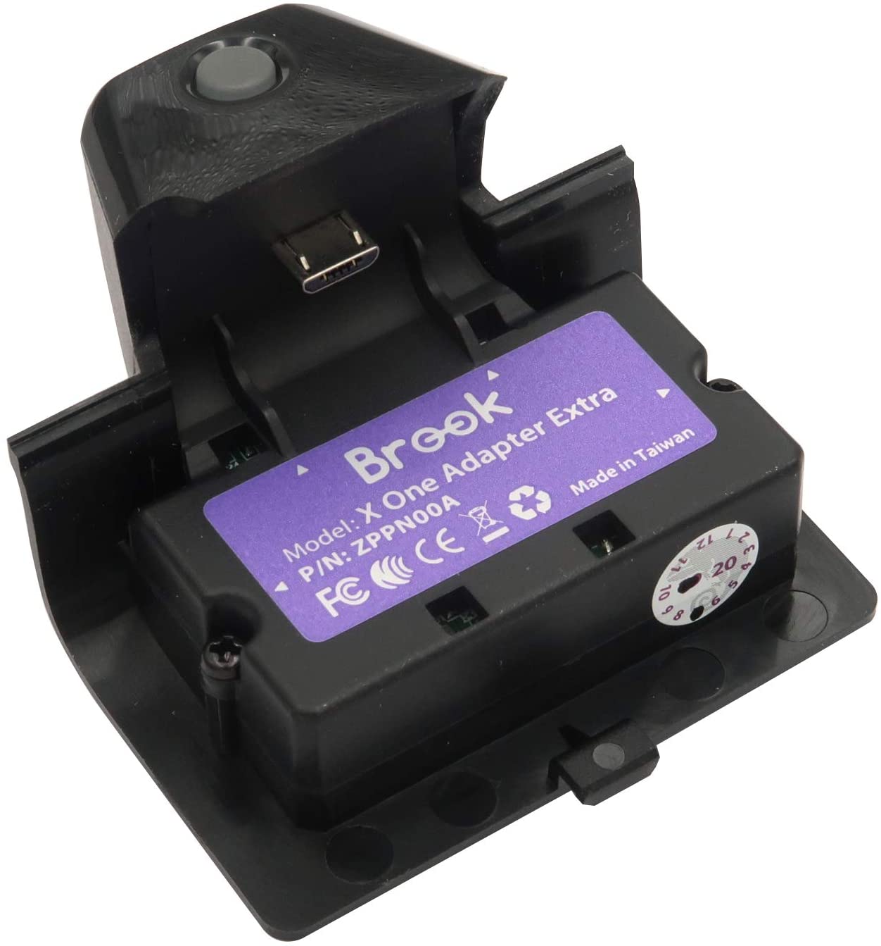 Brook X One Wireless Controller with EXTRA XL Adapter & Rechargeable Battery - Compatible with Xbox One, PS4, Switch & PC (Black) - Perfect for Gaming, Streaming & Multi-Platform Play