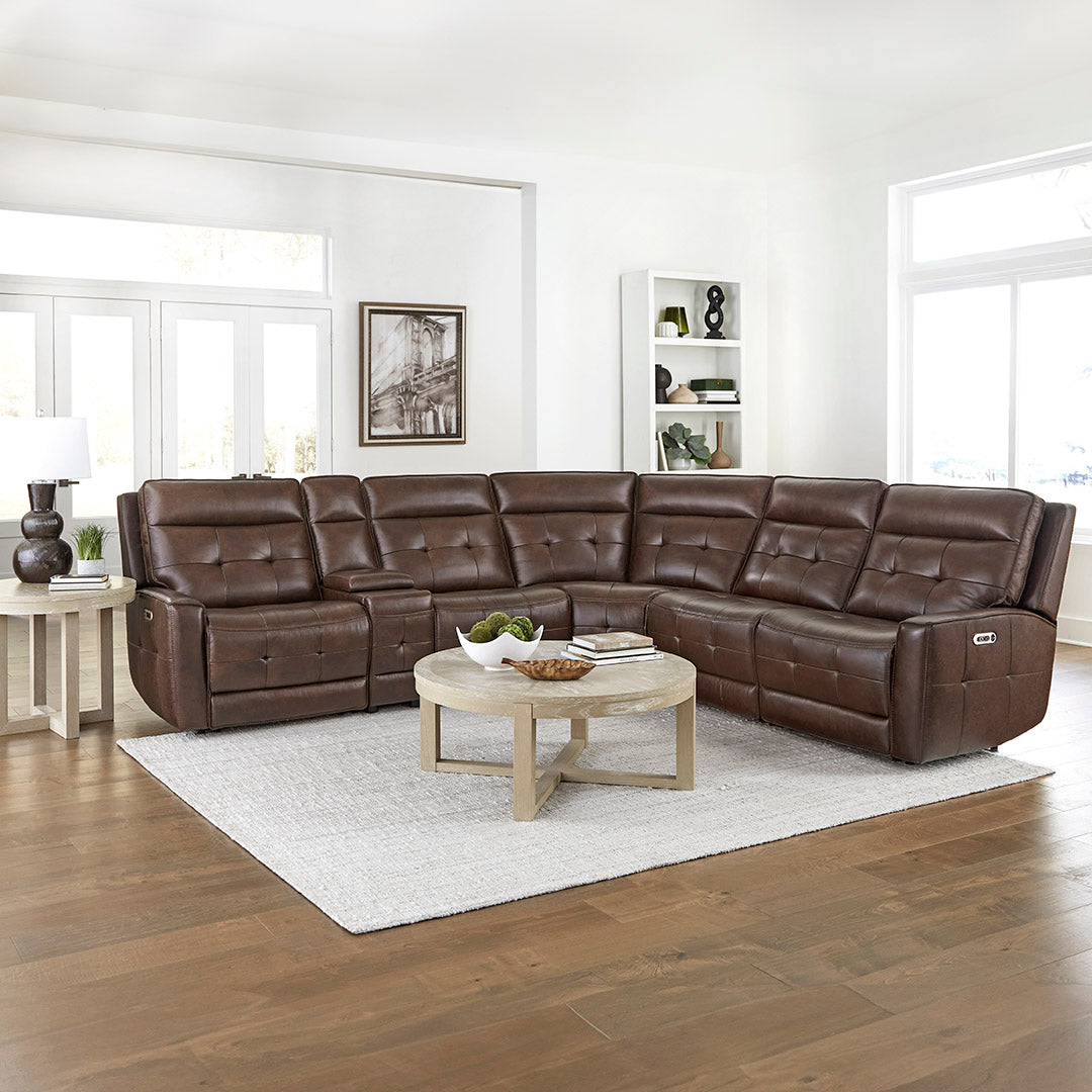 Eastwood Power Reclining Sectional Sofa Set (6-Piece) - Modern Comfort for Living Room, Home Theater & Family Gatherings
