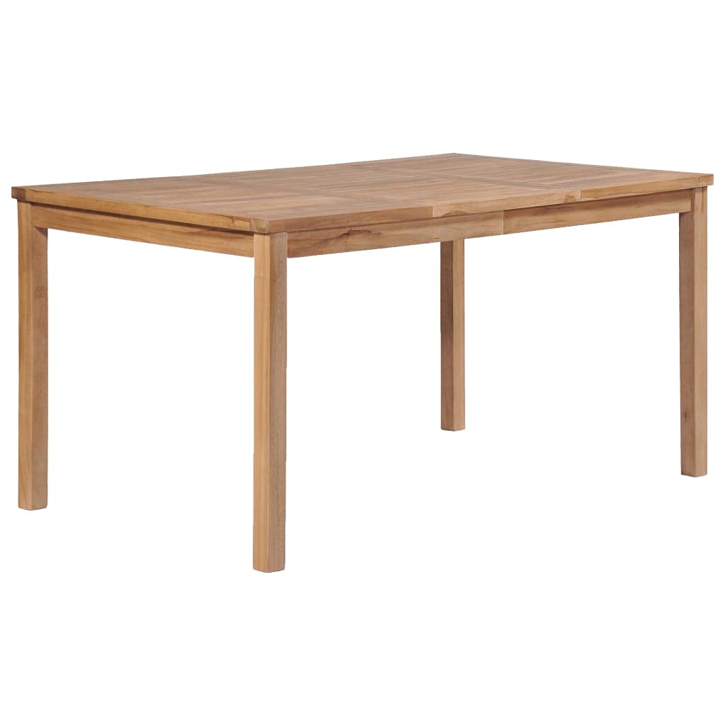 Premium Solid Teak Wood Outdoor Dining Table - Weatherproof Patio Furniture Set for Garden, Backyard & Poolside - Smooth Sanded Finish & Easy Assembly - Perfect for Al Fresco Dining & Entertaining