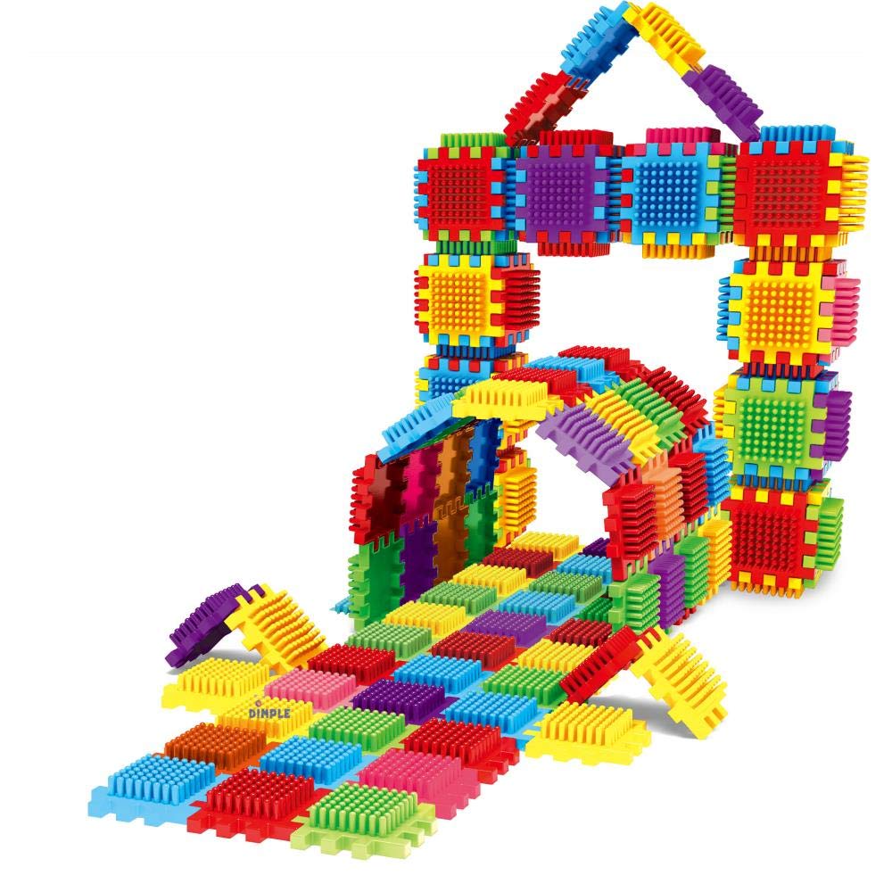 Dimple 360-Piece Large Stacking Blocks & Interlocking Building Set - STEM Educational Toy for Kids Ages 3-8, Creative Construction Playset for Boys & Girls - Perfect for Classroom, Birthday Gifts & Developmental Play
