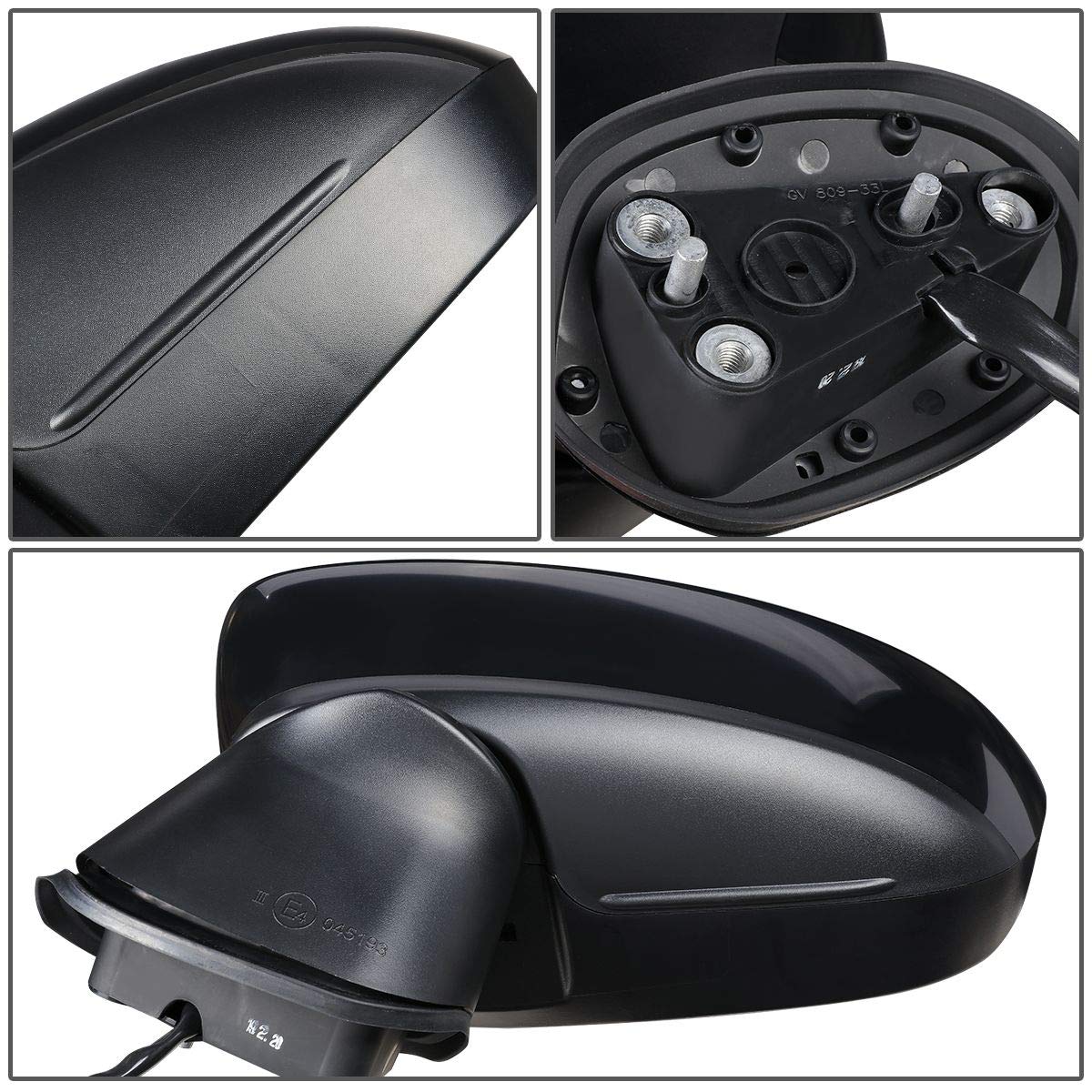 Auto Dynasty MA1320181 MA1321181 Pair OE Style Powered Rear Side View Door Mirrors Compatible with Mazda 3 2014-2015 - Perfect for Safe Lane Changes & Parking Assistance