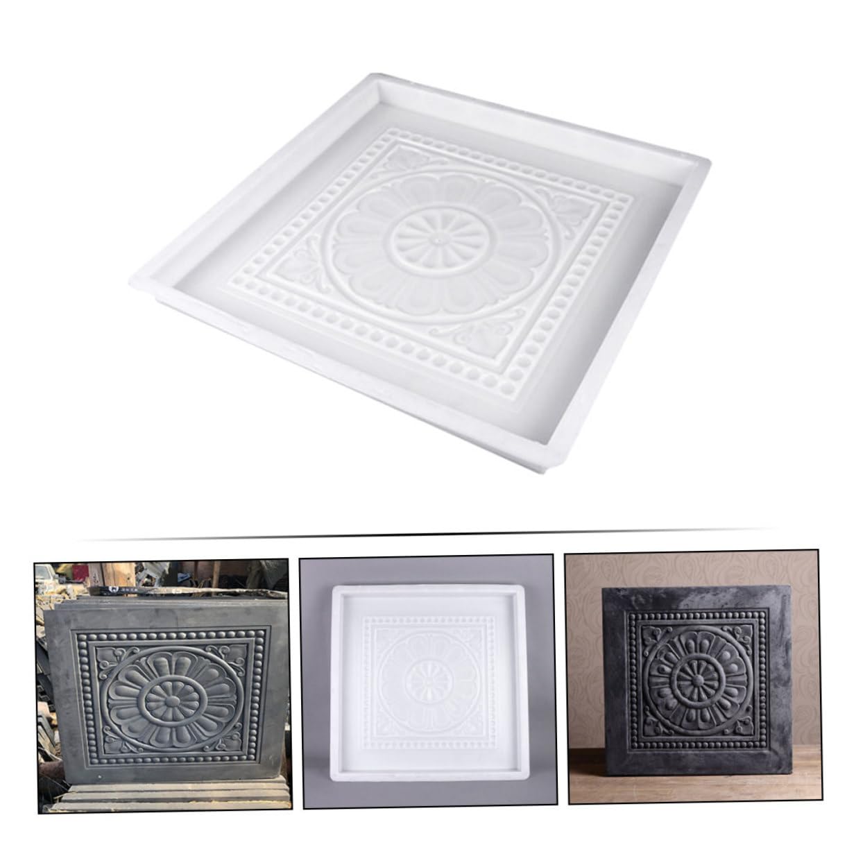 MIKIKIT DIY Brick Path Maker Mold - Plastic Concrete Paver Walkway Mold for Garden, Patio & Driveway | Reusable Cement Paving Template for DIY Walkways, Pathways & Landscaping Projects