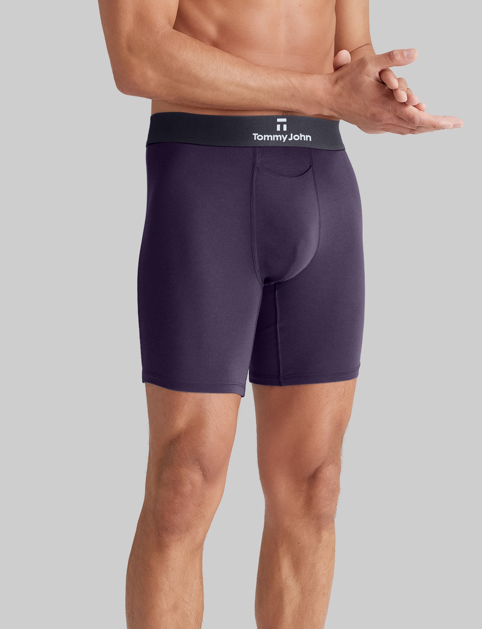 Breathable Second Skin Mid-Length Boxer Briefs - 6 Pack of Ultra Soft Men's Underwear for All-Day Comfort | Perfect for Workouts, Travel & Everyday Wear
