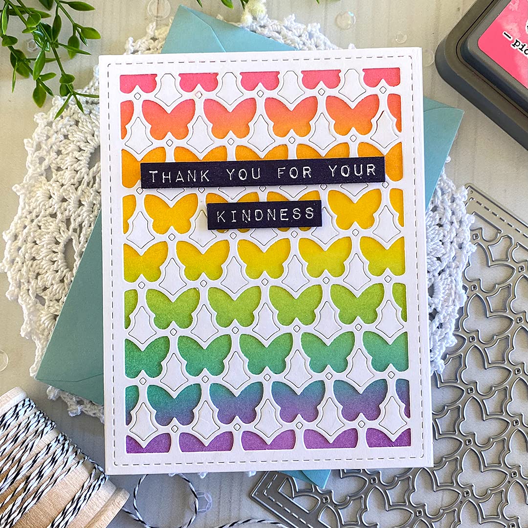 Waffle Flower Label Maker Sentiments Matching Die - DIY Scrapbooking & Cardmaking Stamps for Handmade Greeting Cards & Craft Projects
