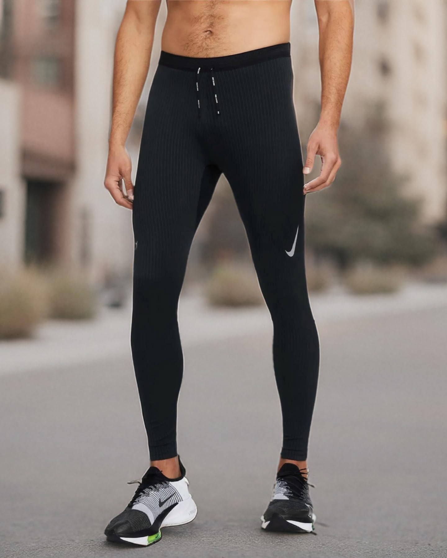 Nike Men's Dri-FIT ADV Aeroswift Running Tights - Black - Performance Compression Pants for Marathon, Gym & High-Intensity Workouts