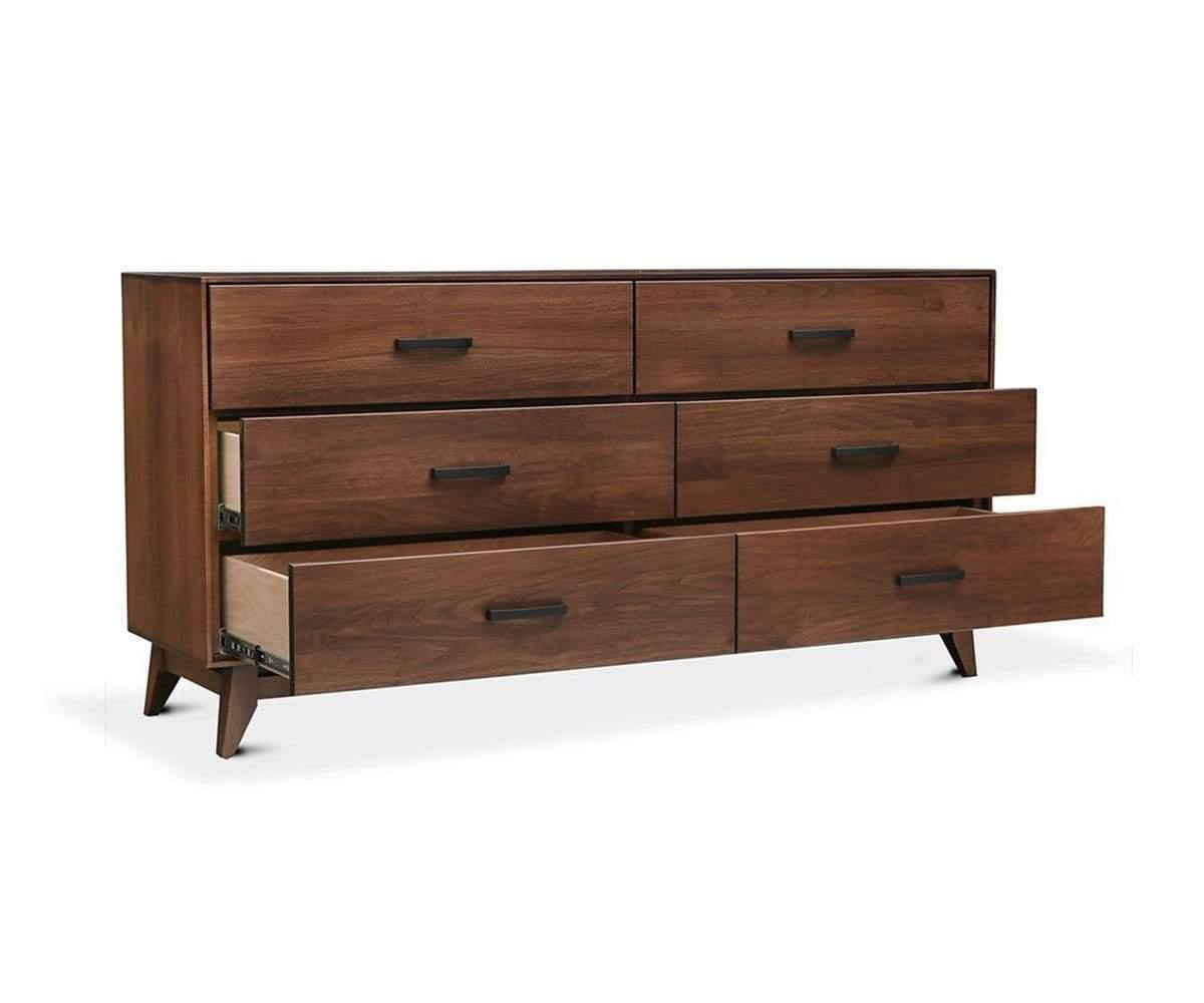 Wood Castle Kelby Double Dresser - Solid Wood Dresser with 6 Drawers for Bedroom Storage, Perfect for Master Bedroom, Guest Room, and Nursery Organization