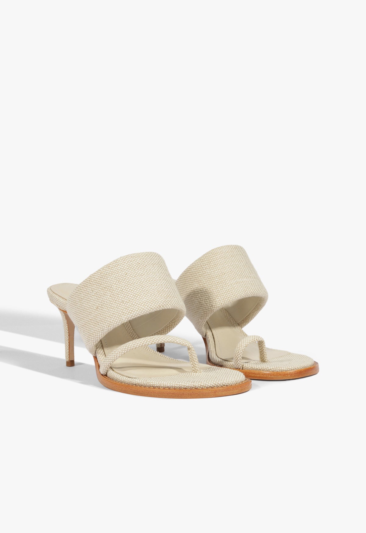 Alba Fabric Sandal with Mid Heel (2.5