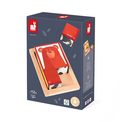 2 Pack Forest Animal Wooden Building Blocks - Montessori Educational Toys for Toddlers, Kids Learning & Creative Play - Perfect for Daycare, Preschool & Home Playtime