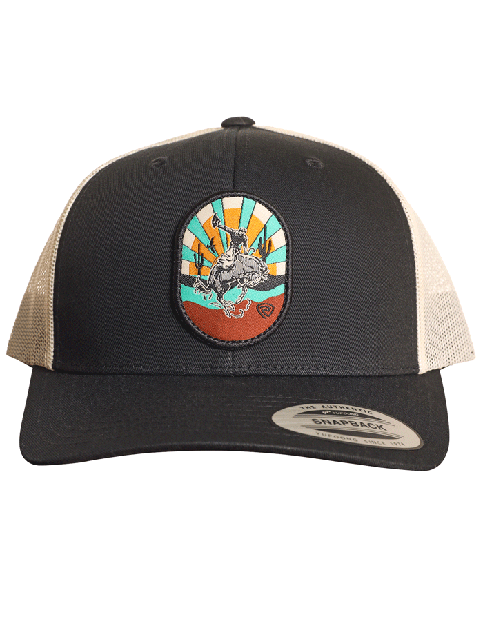Rock & Roll Denim BU40X05069 Mesh Back Baseball Cap - Black for Men & Women | Perfect for Outdoor Sports, Concerts & Casual Wear