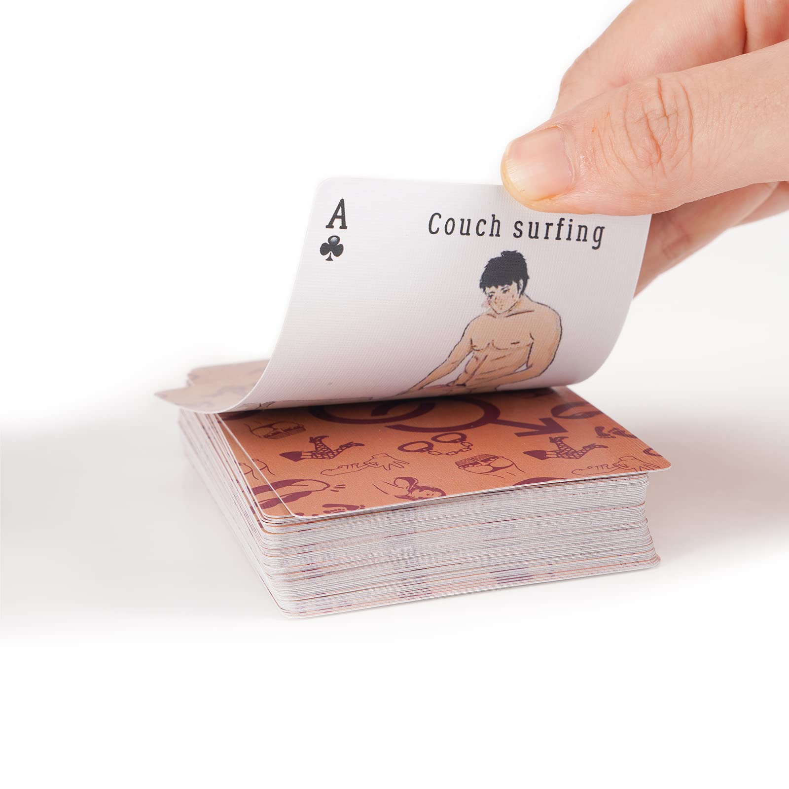 Posture Playing Cards - Fun Couples Game & Romantic Gift Set with 54 Intimate Poses - Perfect for Date Nights, Anniversaries & Relationship Building Activities