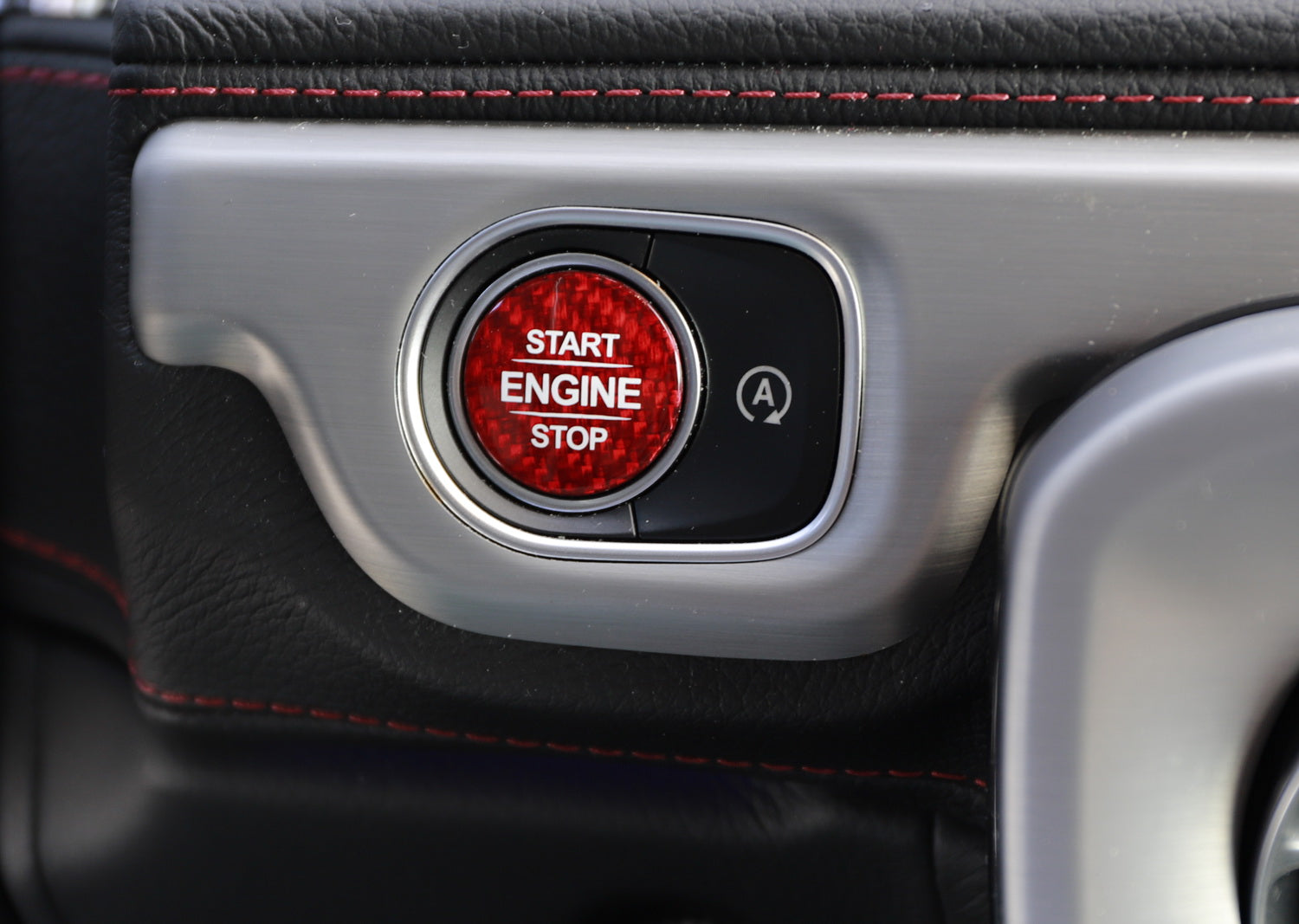 Carbon Fiber Keyless Engine Push Start Button Cover for Mercedes A CLA GLA GLS G - Premium Car Accessory for Enhanced Interior Style & Protection (Fits 2015-2023 Models) - Perfect for Daily Driving, Car Shows & Luxury Upgrades