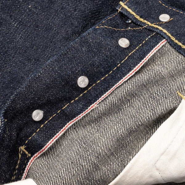 IH 555S 18oz Vintage Selvedge Denim Super Slim Cut Jeans for Men - Indigo Raw Denim, High-Quality Japanese Selvedge, Skinny Fit - Perfect for Casual Wear, Street Style & Vintage Fashion