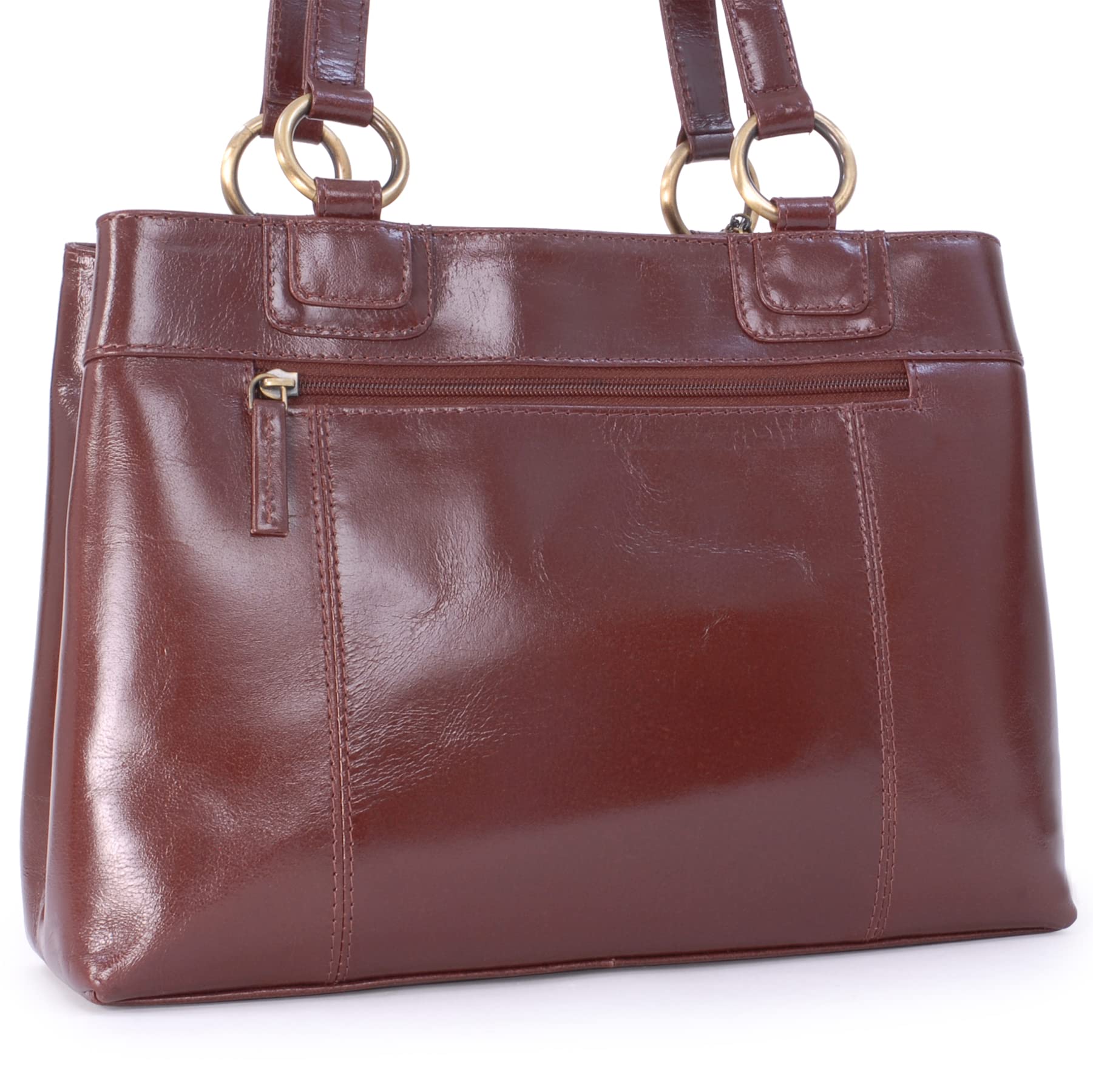 Vera Pelle Catwalk Collection Handbags - Shoulder Bags/Handbags/Totes with Cat Charm - Bellstone - Perfect for Work, Travel & Everyday Fashion