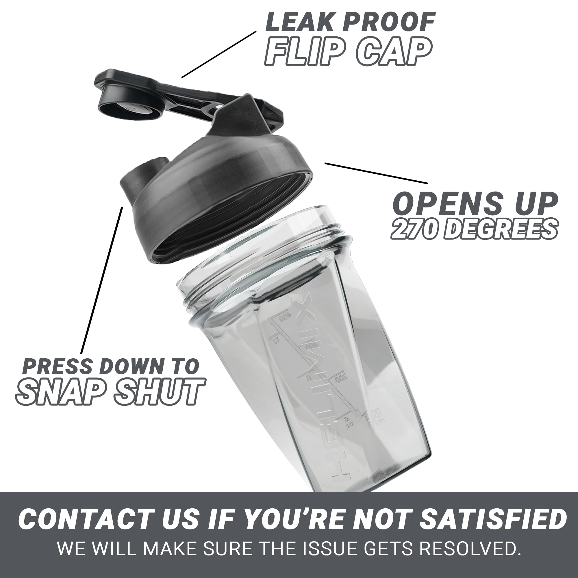 HELIMIX 1.5 Vortex Blender Shaker Bottle - 20oz BPA-Free Protein Shaker Cup for Gym & Travel | USA Made Portable Mixer for Protein Powder, Smoothies & Cocktails | Dishwasher Safe | Perfect for Workout Recovery & Healthy Drinks