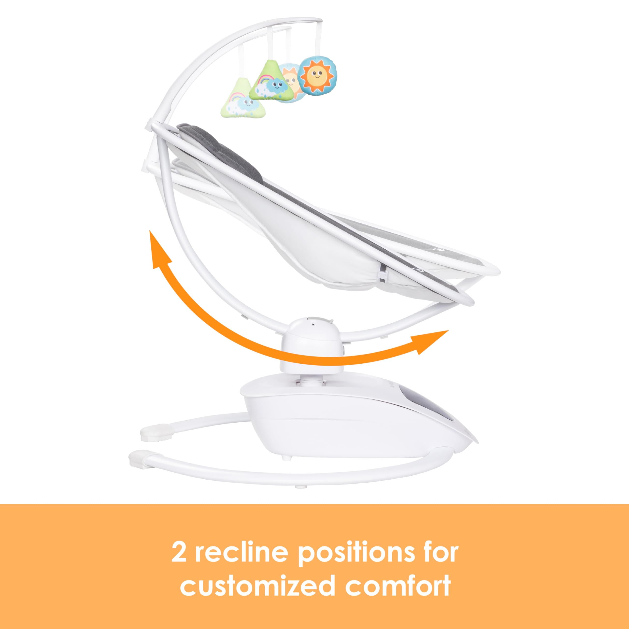 Baby Trend NuMotion Infinity Swing - Auto Gliding Baby Swing with 6 Speeds & Soothing Sounds, Dash Tan | Perfect for Newborns & Infants, Ideal for Nursery, Living Room & Travel