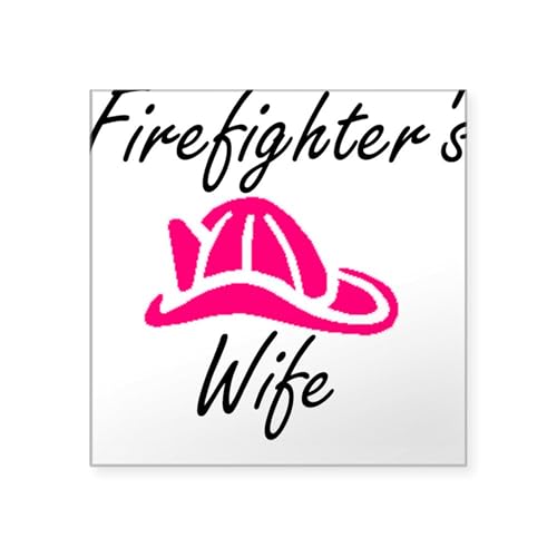 Clear - Firefighter's Wife Square Sticker