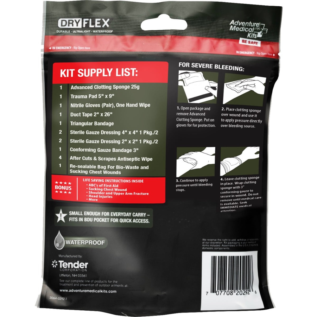 QuikClot Trauma Pak - First Aid Kit for Emergency Bleeding Control | Perfect for Outdoor, Hiking, and Survival Situations
