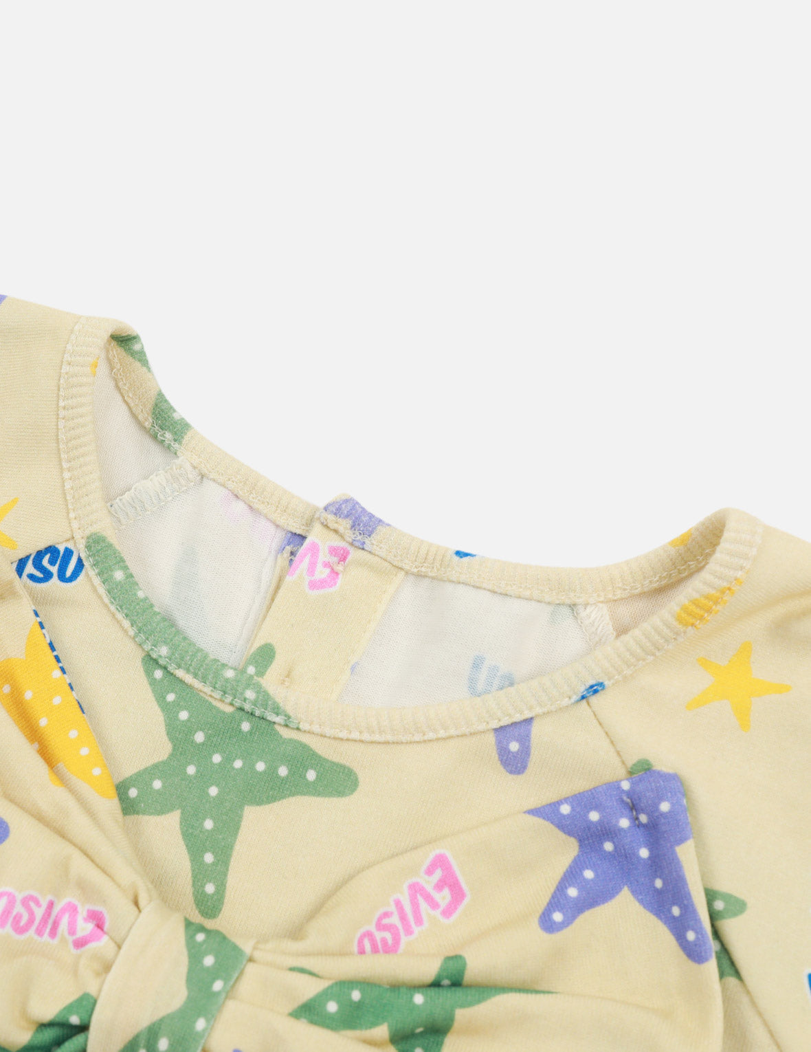 Stylish Allover Logo & Starfish Print Regular Fit Dress for Women | Casual Summer Dress for Beach, Vacation & Everyday Wear