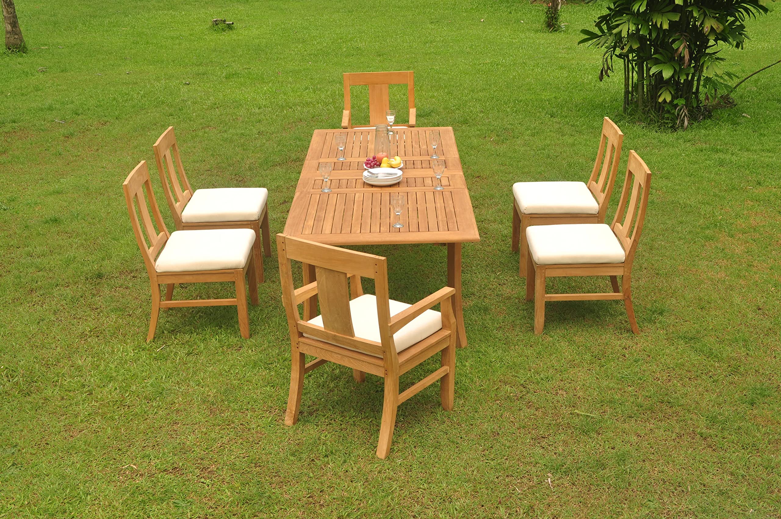 Premium 7-Piece Outdoor Teak Dining Set - 94