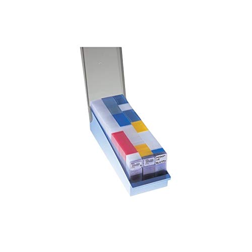 Simport M700-100 SlideFile™ Storage System - Blue Document Organizer for Office, School & Home Use | File Folder Holder for Papers, Records & Important Documents