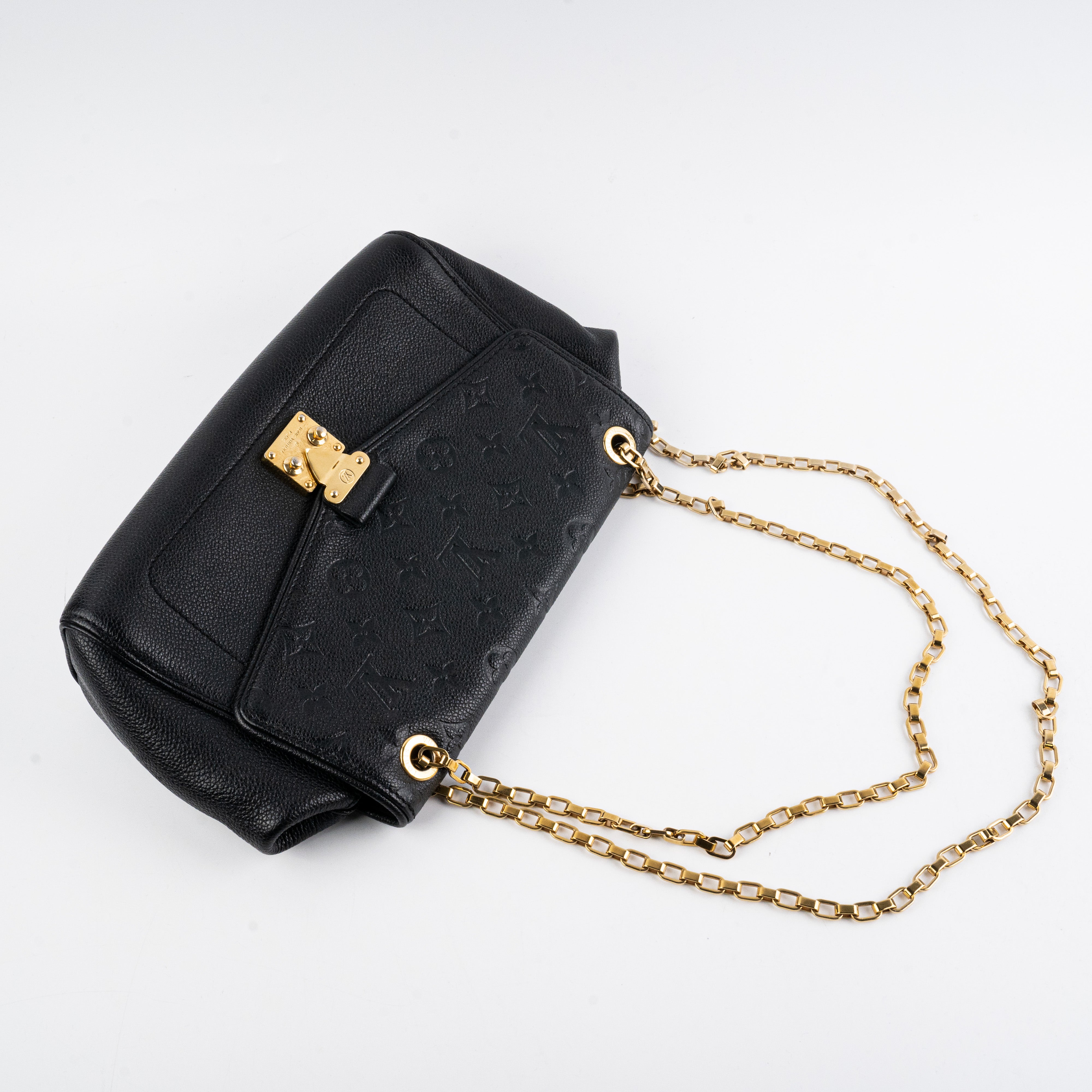 Louis Vuitton Saint Germain MM Empreinte Leather Handbag in Black - 18/7 Stainless Steel Hardware - Perfect for Work, Travel & Everyday Luxury