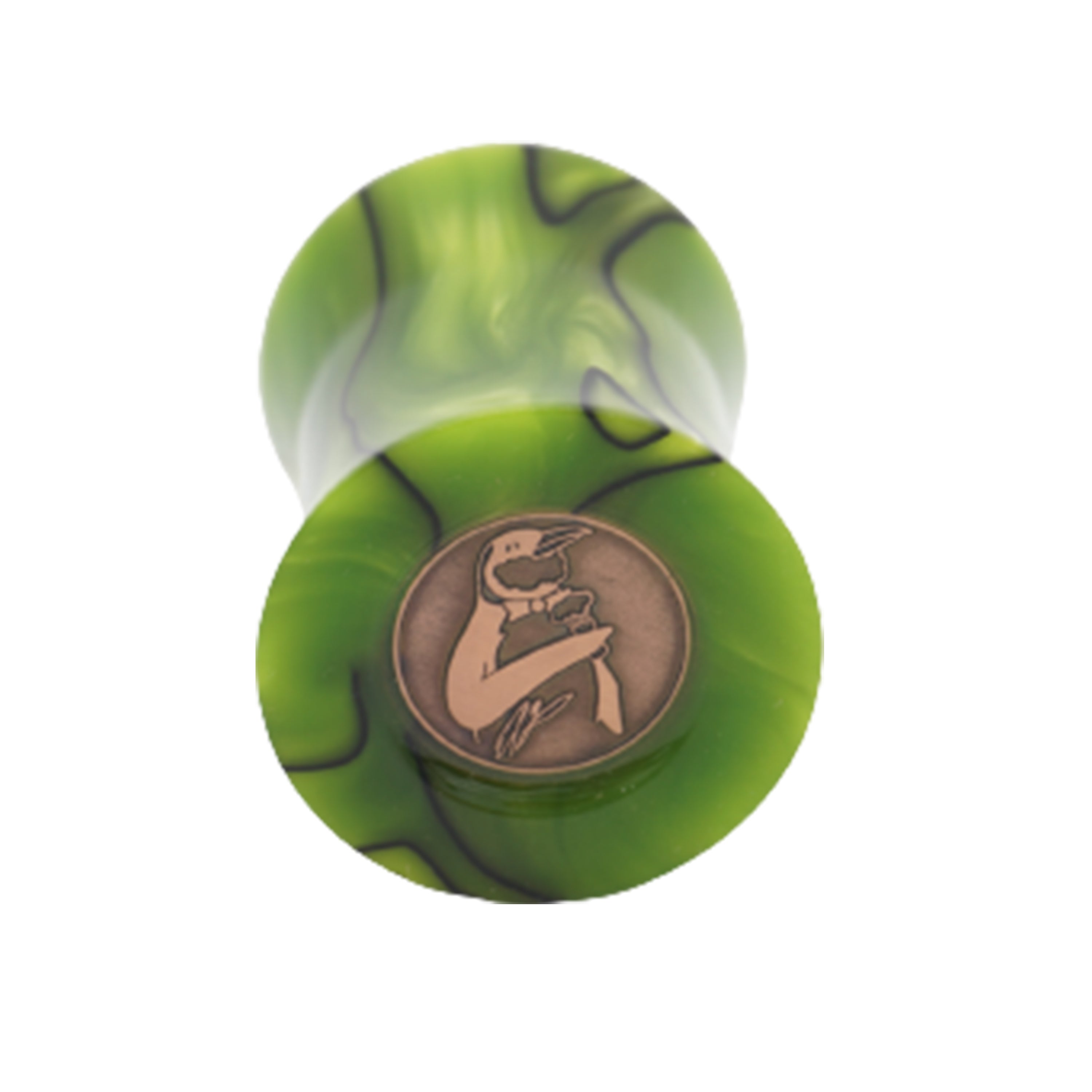 Premium Handcrafted Toxic Green Shaving Brush Handle - Fits 24mm & 26mm Knots - Perfect for Wet Shaving & Grooming Gifts for Men