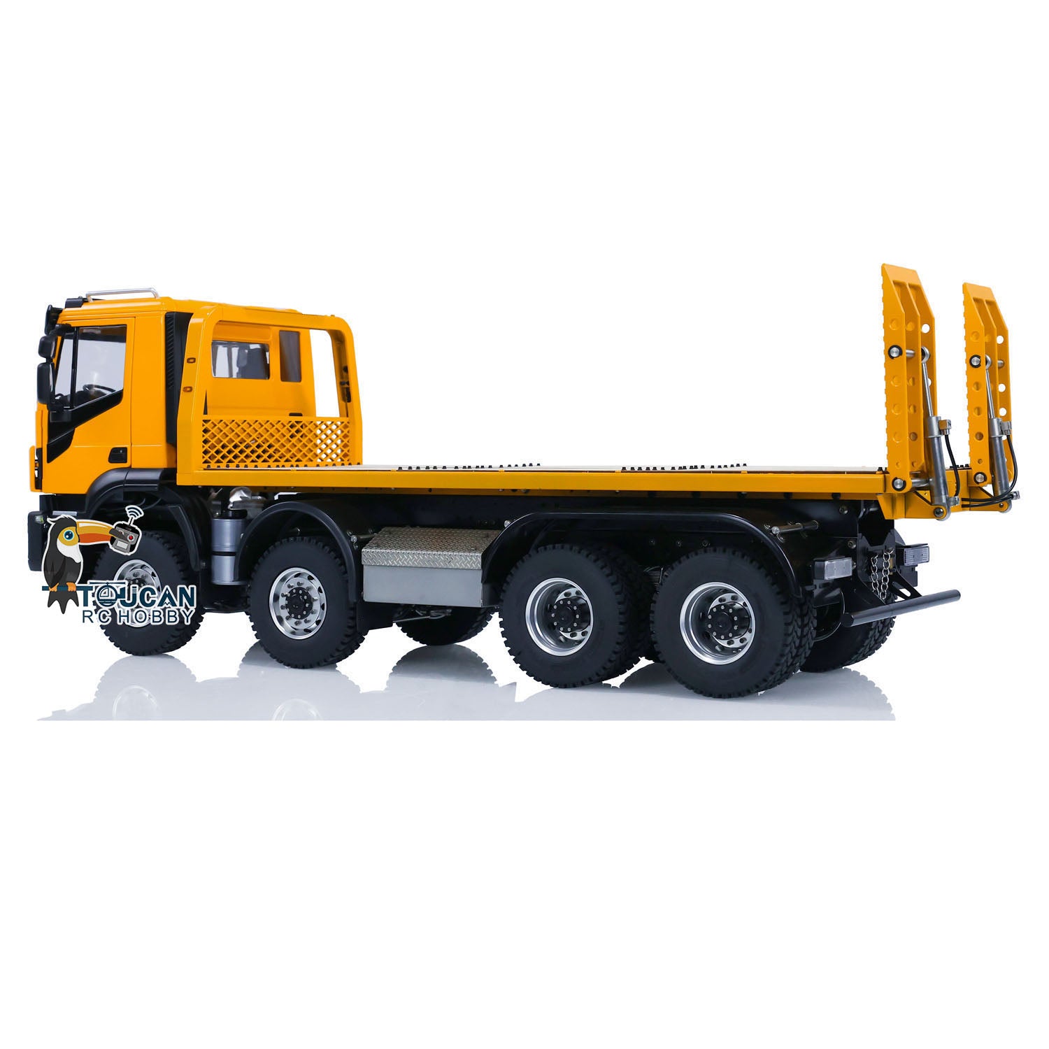 1/14 Scale 8x4 Metal RC Hydraulic Wrecker Truck - Remote Control Rescue Vehicle Toy Car with Realistic Simulation | Perfect Gift for Kids & Adults | Ready-to-Run (PNP) | Ideal for Indoor Play, Outdoor Adventures & RC Hobby Collections