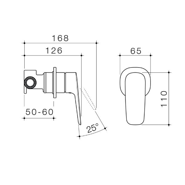 Caroma Contura II Bath and Shower Mixer in Brushed Nickel - Premium Bathroom Faucet for Modern Homes, Perfect for Spa-Like Showers and Relaxing Baths