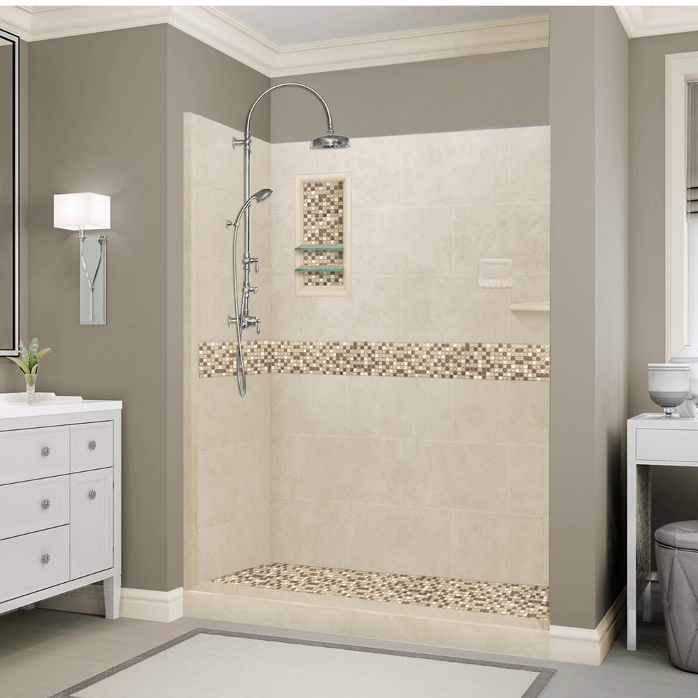 6 Inch Shower Pan Liner for Mosaic Tile Matching - Compatible with Shower Orders Only | Perfect for Bathroom Renovations & Waterproofing Projects
