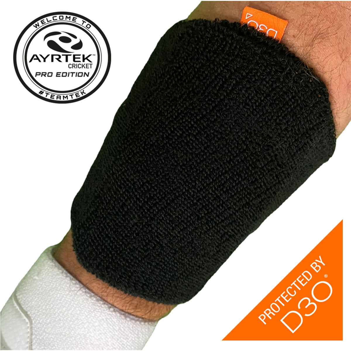 Ayrtek Jumbo PRO Hybrid Cricket Sweatband - Breathable Moisture Wicking Wristbands for Cricket, Tennis & Sports - Stay Dry & Comfortable During Intense Workouts