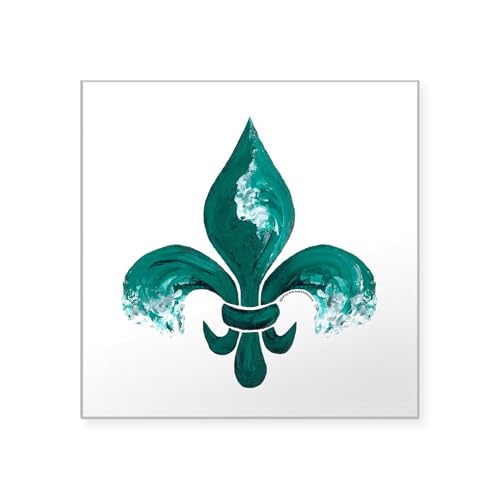 Clear - Tulane Fleur De Lis Sticker