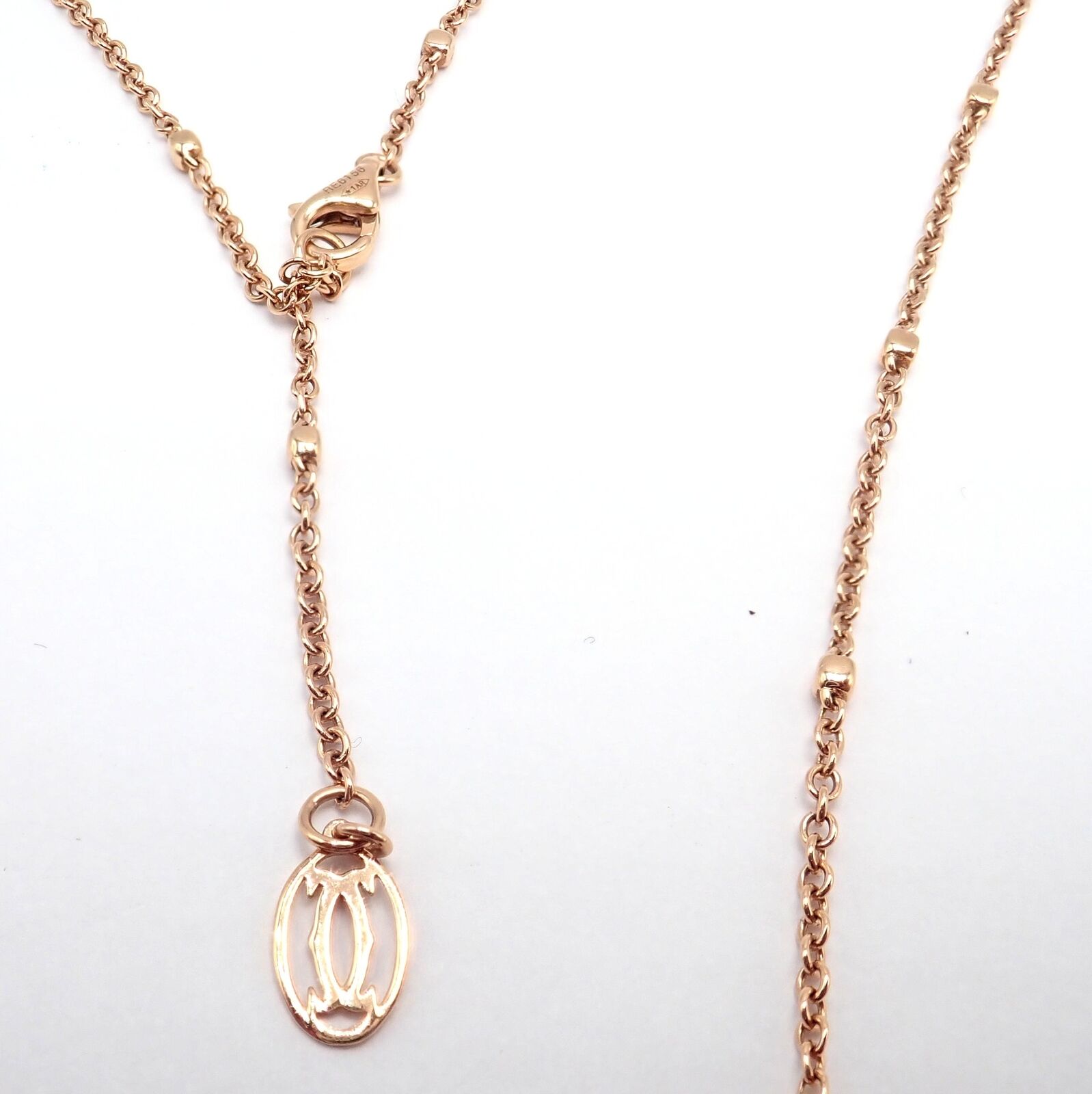 Authentic Clash De Cartier 18k Rose Gold Large Necklace for Women - Luxury Statement Jewelry for Parties, Weddings & Special Occasions