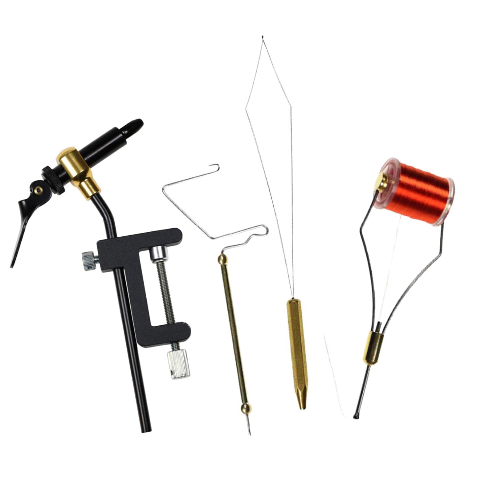 **Colcolo 5-Piece Fly Tying Tools Kit – Professional Fly Fishing Hook Tying Tools for Lure Making – Perfect for DIY Fly Tying & Fishing Accessories**    *(Use for crafting custom flies, repairing fishing hooks, and enhancing your fly fishing experience!)*