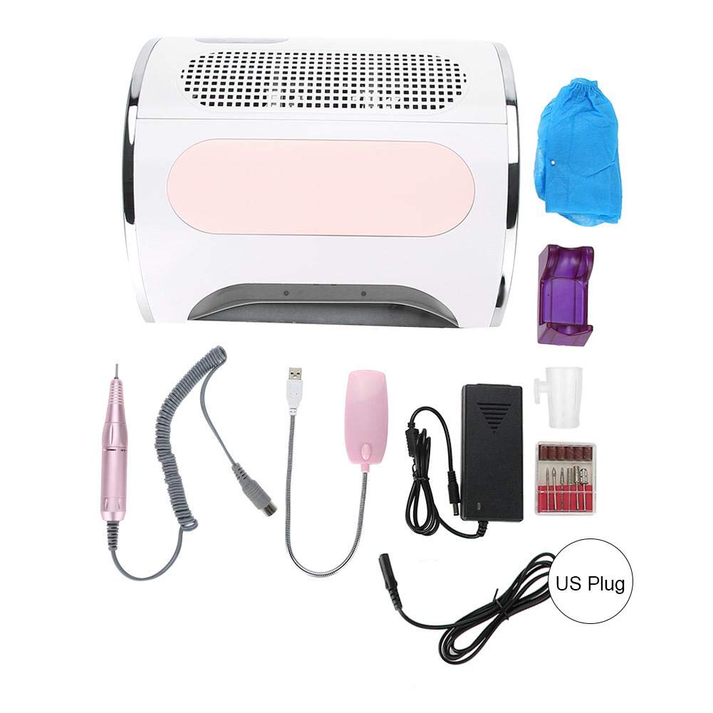 Professional 3-in-1 Electric Manicure Table with 54W Nail Dryer & 28 LED Lights - Complete Acrylic Nail Kit for Salon & Home Manicure/Pedicure (White) - Perfect for Nail Artists, DIY Enthusiasts & Spa Treatments