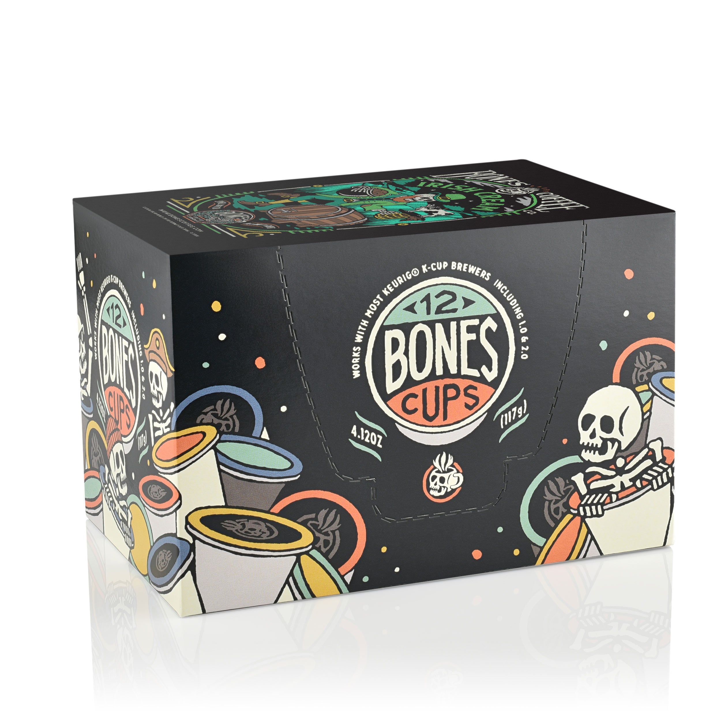 Irish Cream Bones Cups - 12 Count Dog Treats for Small & Medium Breeds - Perfect for Training, Rewards & Dental Health