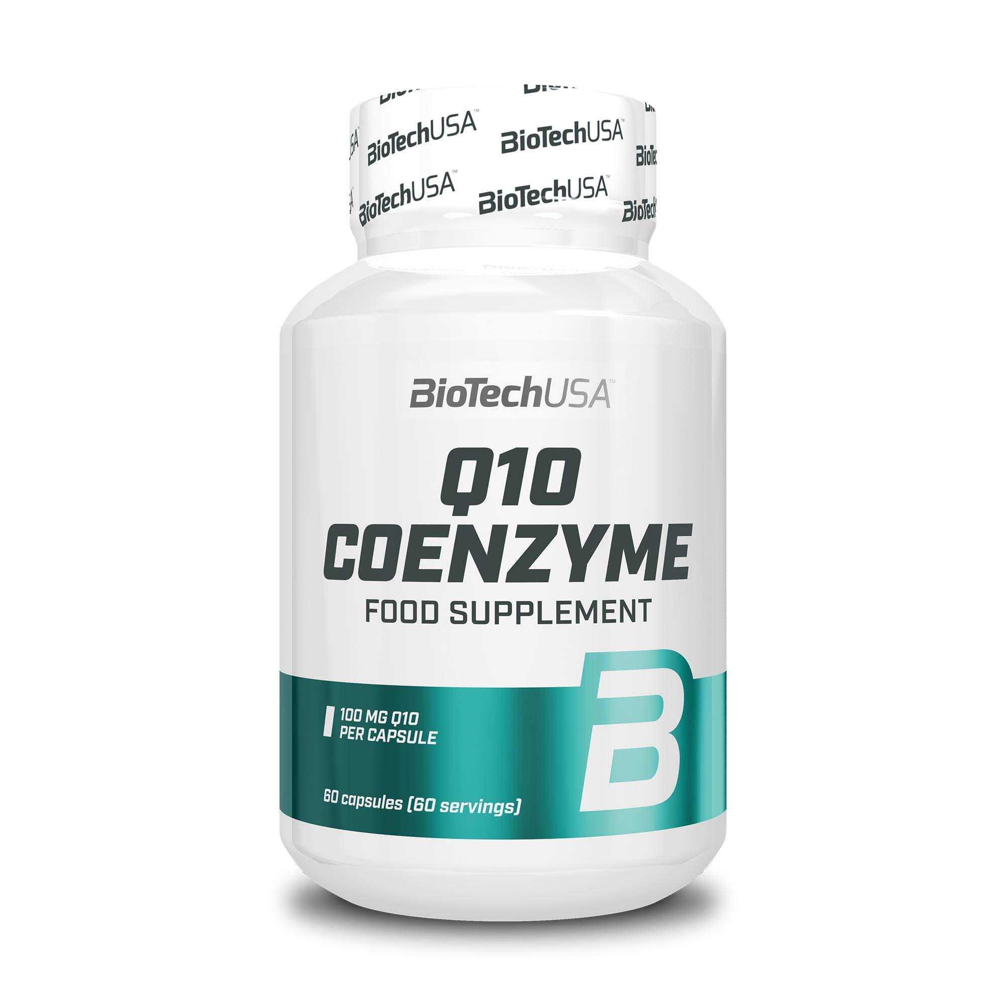 BiotechUSA Q10 Coenzyme Capsules 60 Count - Premium Antioxidant Supplement with Vitamins & Minerals for Heart Health & Energy Boost - Supports Cardiovascular Wellness & Cellular Energy Production