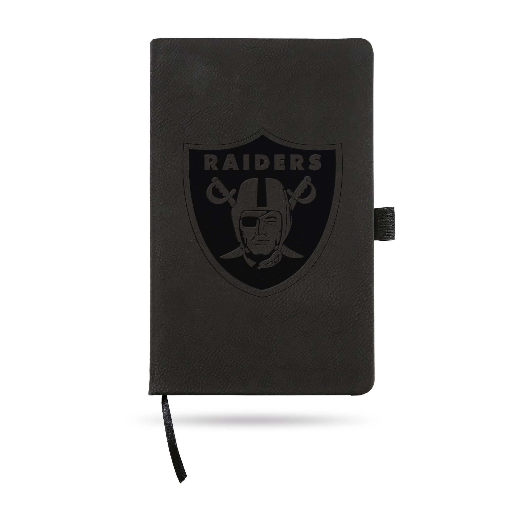 NFL Las Vegas Raiders Black Laser Engraved Small Notepad Journal - 8.25