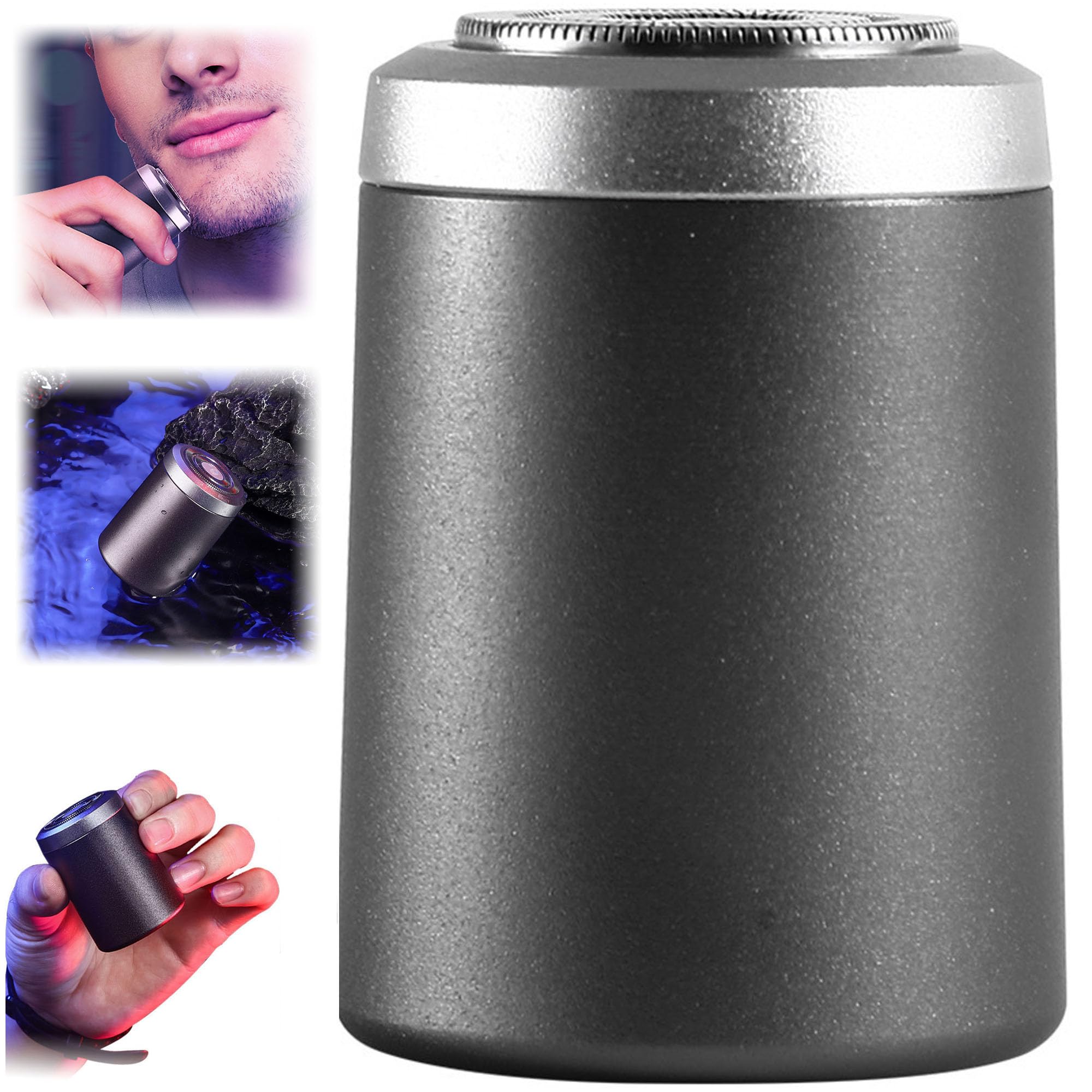 Rechargeable Electric Shaver for Men - Mini Portable Waterproof Wet/Dry Shaving Razor - Travel & Daily Grooming Essential - Perfect for Home, Office & On-The-Go Use