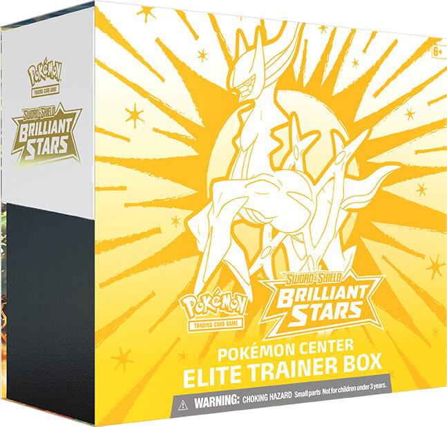 Brilliant Stars Elite Trainer Box - Pokemon Center Exclusive | Collectible Pokemon TCG Cards for Battles & Trading