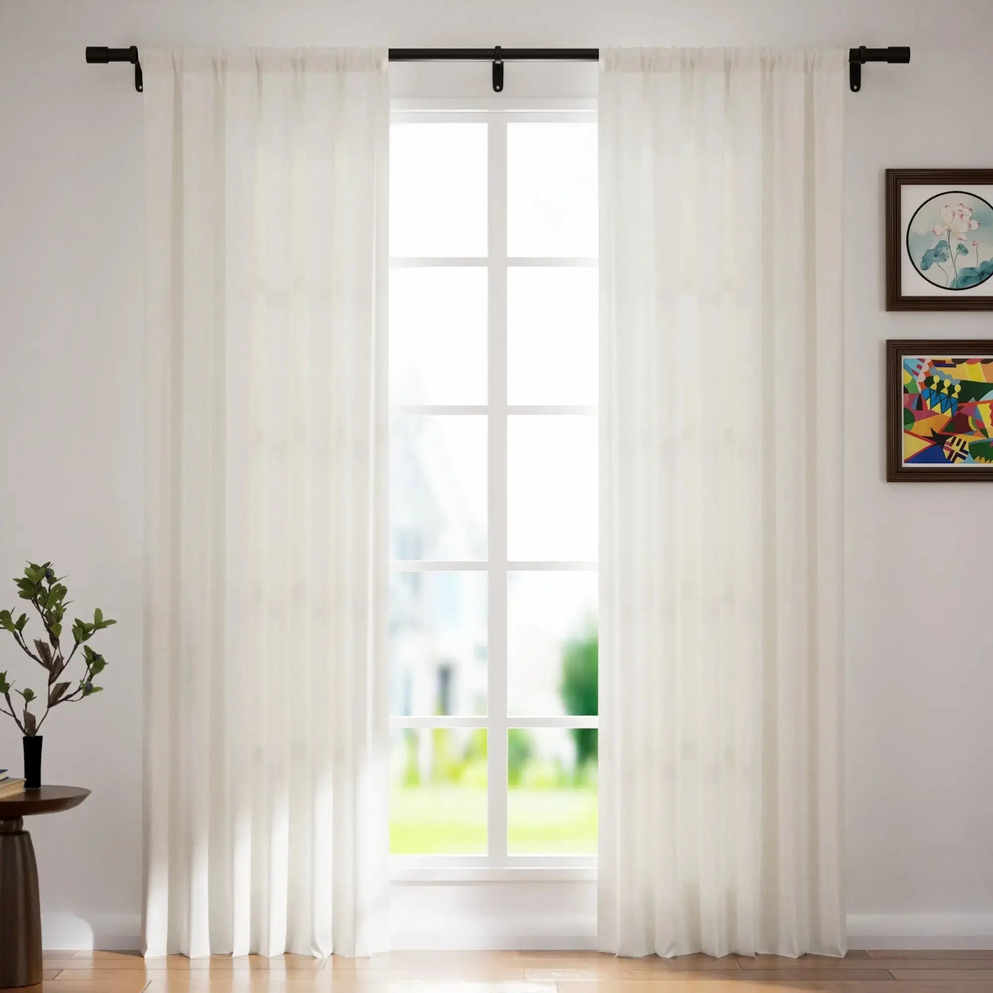 Vinny Twill Drapery Soft Top - Premium Blackout Curtains for Living Room & Bedroom - Noise Reducing & Thermal Insulated Window Treatments