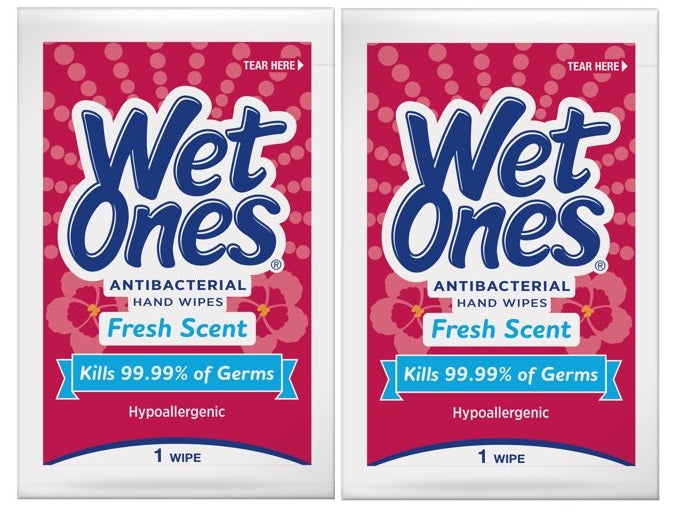 Wet Ones Original Fresh Scent Hand Wipes - Antibacterial & Moisturizing - Travel, Office, Gym & On-The-Go Use (Assorted Sizes)
