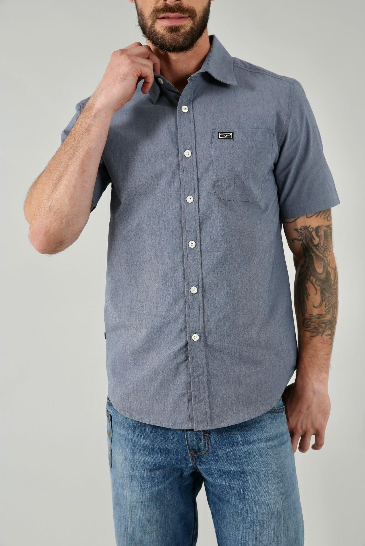 Linville Men's Short Sleeve Dress Shirt - Casual Business Office Wear - Perfect for Work, Weddings & Summer Outings