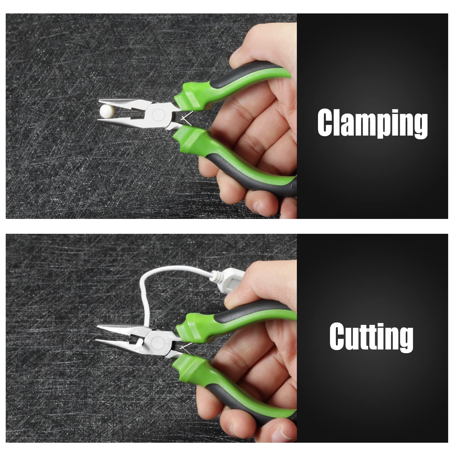 4.5 Inch Mini Long Nose Pliers with Wire Cutter - Precision Jewelry Making & Handcraft Tool for Beading, Electronics Repair, DIY Projects | Durable Wire Cutting Pliers for Craftsmen & Hobbyists