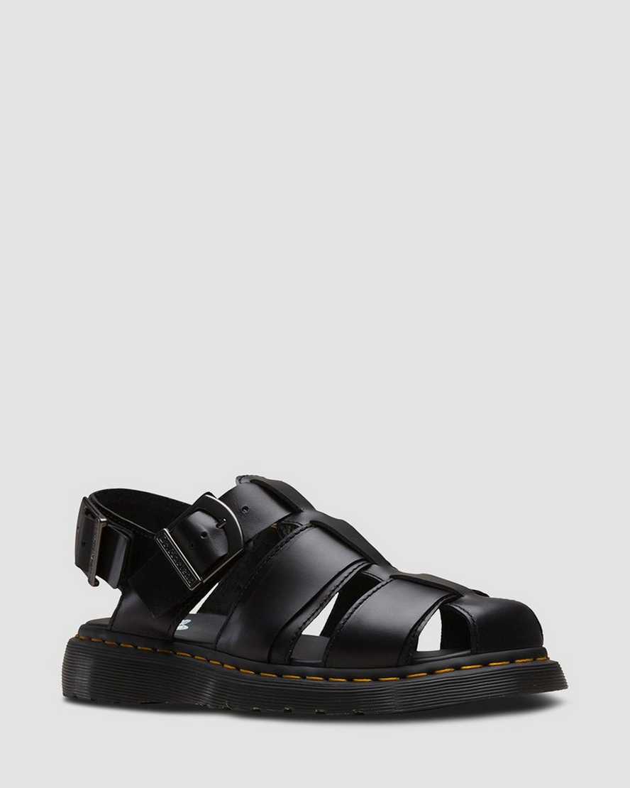 KASSION Men's Black Brando Sandals - Comfortable & Stylish Casual Shoes for Summer, Beach, and Outdoor Walking