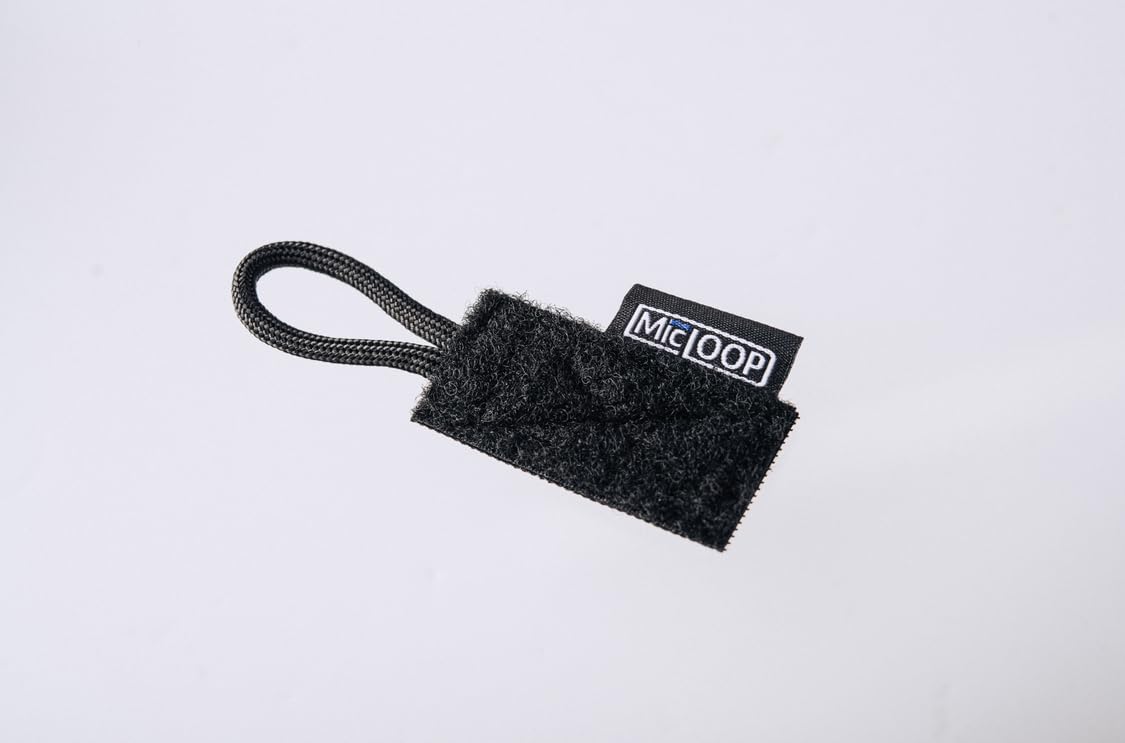 Secure & Portable Micro Radio Mic Clip for Police & Law Enforcement - Name Tape Size - Perfect for Patrol Duty, Public Safety & Field Operations