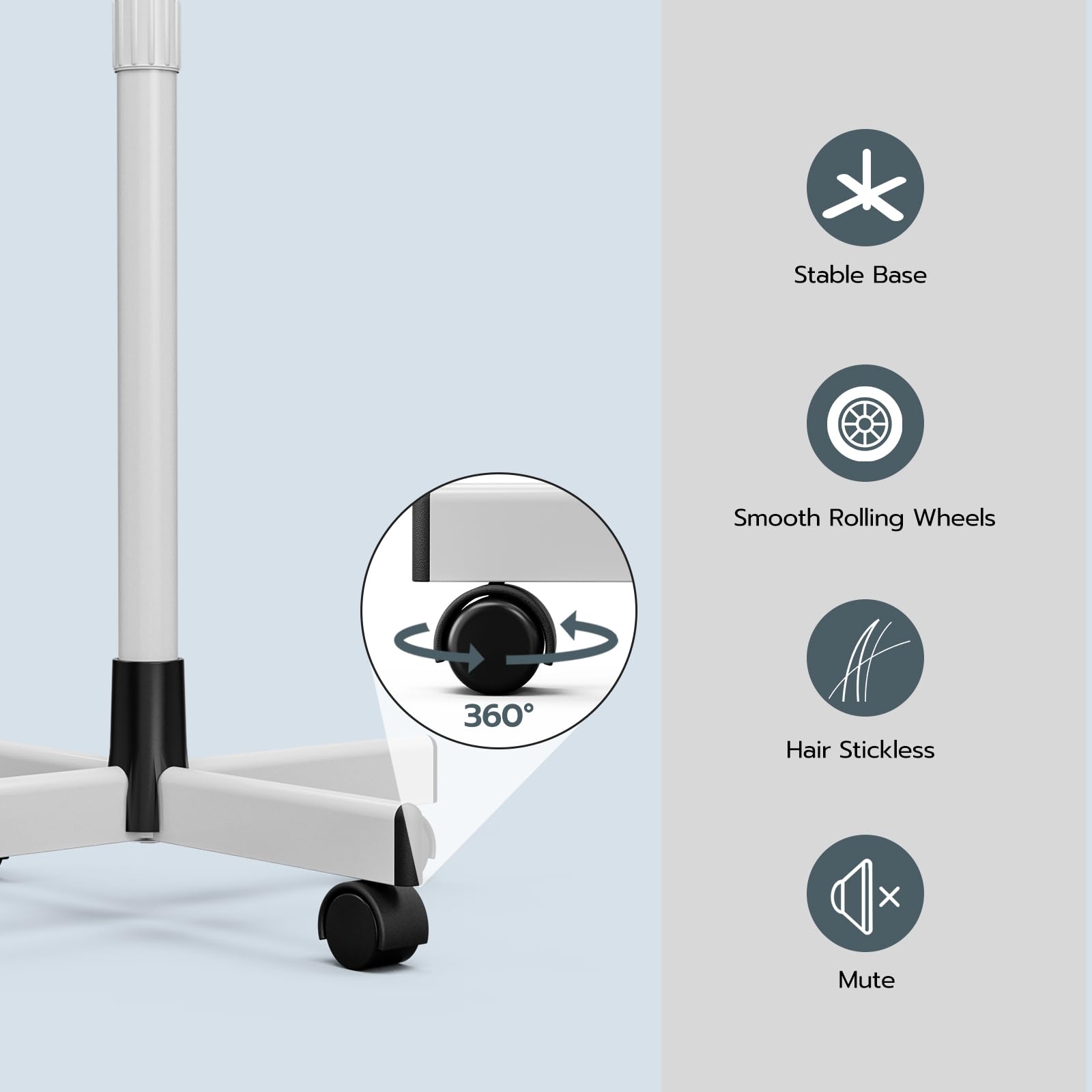Professional 3-in-1 Facial Steamer with 5X LED Magnifying Lamp - Hot & Cold Mist for Estheticians - Portable Wheeled Design for Spa & Salon Use - Perfect for Deep Cleansing, Hydration & Skin Treatments