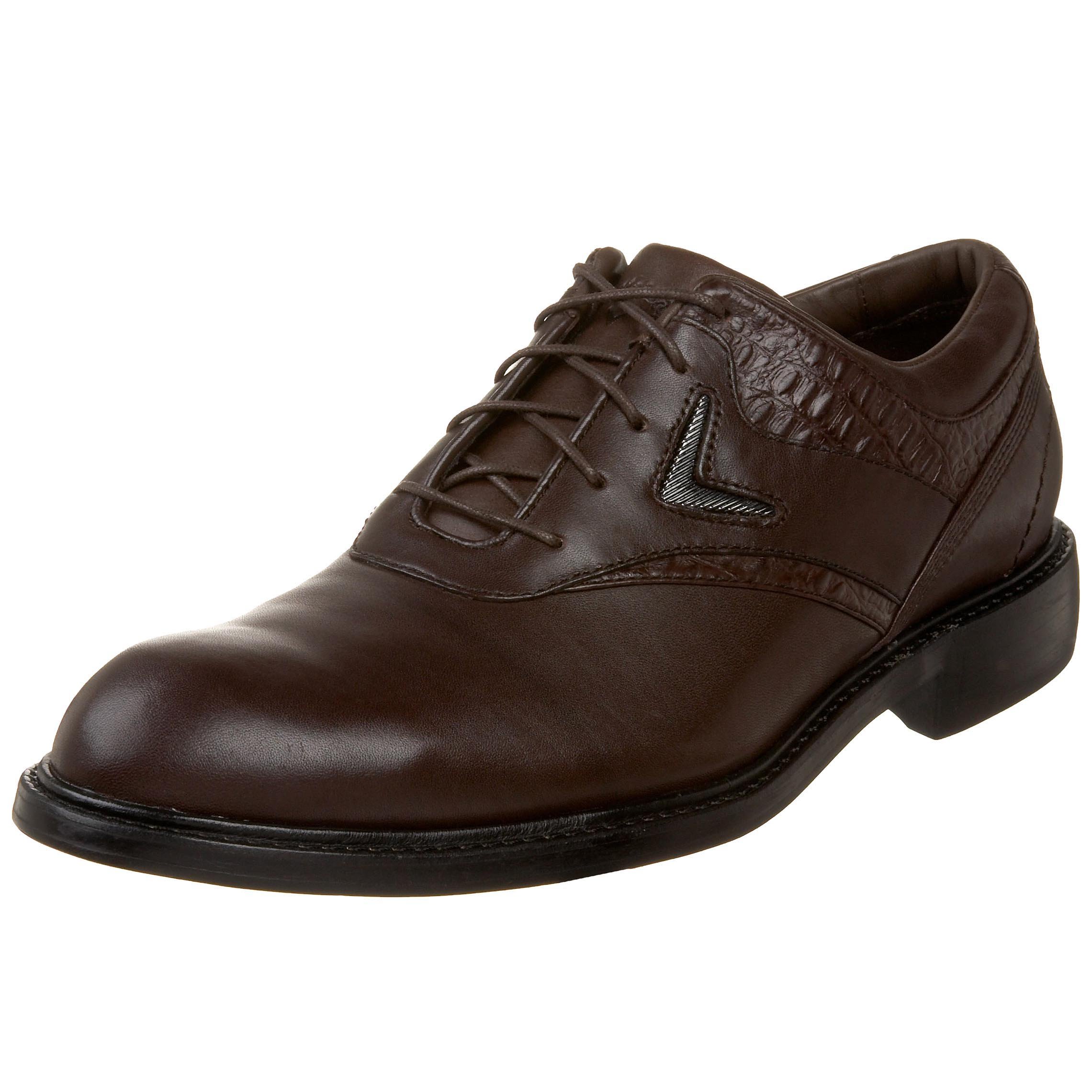 Callaway Men's FT Chev Saddle Golf Shoes - Comfortable & Durable Spiked Golf Shoes for Men - Perfect for Golf Course, Driving Range & Teaching Sessions