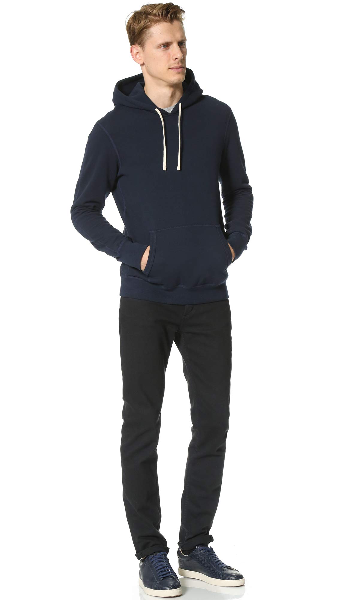 Men's Midweight Terry Slim Hoodie - Comfortable & Stylish Pullover for Casual Wear, Gym, and Outdoor Activities