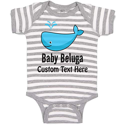 Stripes Gray White Personalized Text Here