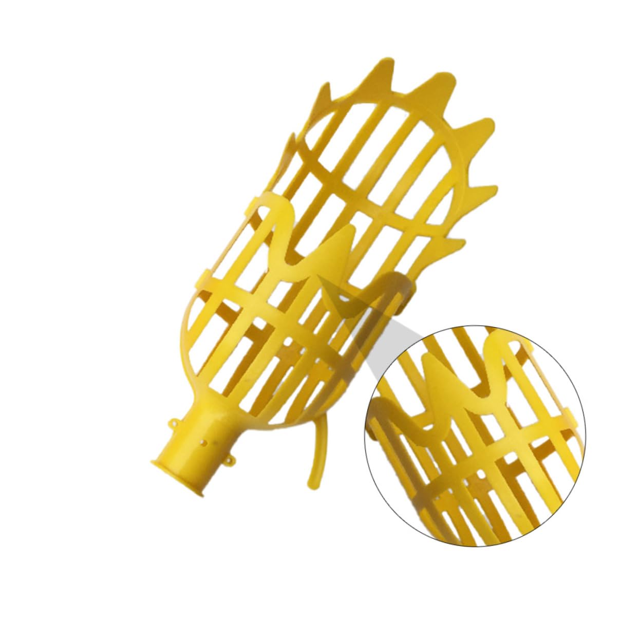 DOITOOL 2-Pack Twist-On Fruit Picker Tool - Harvest Basket Attachment for Cherry, Berry, Orange, Blueberry, Mango, Avocado, Lemon & Peach - Perfect for Home Garden, Orchard Harvesting and Farm Fruit Picking